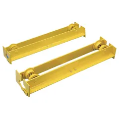 Bridge kit designed for overhead monorail crane systems, enabling horizontal movement of loads along a monorail track. Supports a 4000 lb load capacity for material handling in industrial environments such as warehouses, manufacturing plants, and assembly lines.