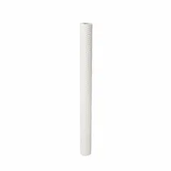 String wound water filter cartridge with cotton media for sediment and particulate removal. Overall height 29 1/4 inches. Suitable for industrial pre-filtration applications where clean water is required.