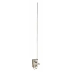 Fixed rod lever actuator for limit switches, with a 10-inch arm length. Used to mechanically actuate limit switches in industrial automation and machinery for position sensing in conveyor systems, packaging equipment, and material handling.