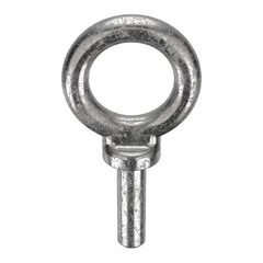 This machinery eye bolt blank with shoulder is made from 316 stainless steel with a plain finish. It has a 1 1/8 in shank length and does not include a nut. Commonly used in lifting and rigging applications where a weldable attachment point is required, the shoulder design helps distribute load against the mating surface.