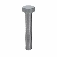 Hex Head Cap Screw: Steel, Class 8.8, Zinc Plated, M10, Metric, 60 mm lg, Fully Threaded, 50 PK (MPN HX18100600-050P1)