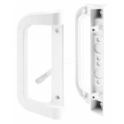 PRIME-LINE C 1177 Sliding Door Lock, Recessed Handle, 6 3/8 in Ht, 2 in Wd - Recessed Handles for Sliding Doors