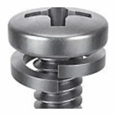 SEMS Screw: Split Lock, M5x0.80 Thread Size, 20 mm Lg, Stainless Steel, Passivated - Machine Screws with Split Lock Washers
