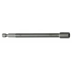This extended-reach bit holder from APEX is designed for power tool applications. It accepts 1/4 in hex-shank bits and is nonmagnetic, not impact rated. Suitable for assembly and maintenance tasks requiring extended reach in industrial settings.