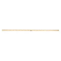 WESTCOTT Meter Stick: 10431, 3 5/16 ft, 0.23 in Thick, 1/16 in/1 mm, Clear, Black, Rigid, Matte