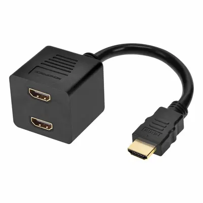 MONOPRICE HDMI Splitter: (1) HDMI Male x (2) HDMI Female - Analog & Digital Video Splitters & Adapters