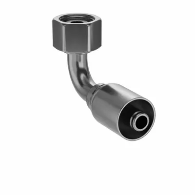 PARKER 11C77-16-8 90° Elbow Hydraulic Crimp Fitting - Parker Crimp Hydraulic Hose Fittings with Metric Connection