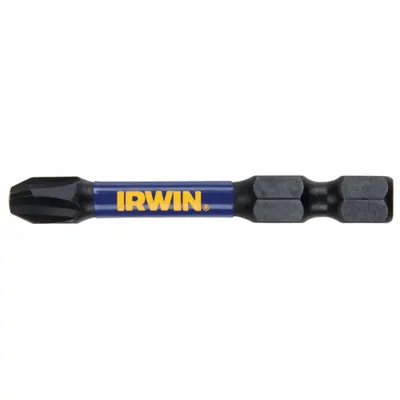 IRWIN Driver Bit: Power Bit, Imperial/Metric, PH3 Bit Industry Size, #3 Bit Size - Impact Bits