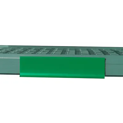 METRO Color Shelf Marker: MetroMax Q Series, 6 in Overall Wd, 1 1/2 in Overall Ht - Colored Identification Markers for Plastic Shelving