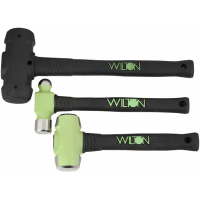 WILTON 11112 Shop Hammer Kit: 32 oz Ball Pein, 4 lb Dead Blow, 4 lb Sledge - Mixed Hammer Sets
