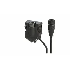 This 8-inch push-to-talk adapter connects communication accessories to L3Harris AN/PRC-163 series radios. It adapts from a 5-pin radio connection to a 5-pin accessory connection, enabling push-to-talk functionality for hands-free or remote operation in tactical and field environments.