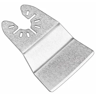 DEWALT Oscillating Scraper Blade: Rigid, 2 in Blade Wd, 2 3/4 in Blade Lg, Steel - Open-Back Universal OIS Mounted Blades