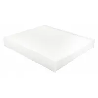Rectangular panel cabin air filter with paper media, 9-inch overall length. Designed for use in Chrysler buses to filter airborne particles entering the vehicle cabin