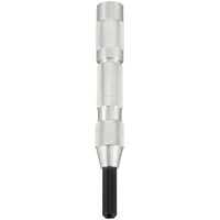 Automatic Center Punch: 1/64 in Tip Size, Round, 5/8 in Shank Dia, 5 in Overall Lg, 1/4 in Taper Lg (MPN 819)