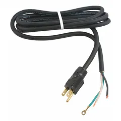 Replacement power cord set rated for 120V. Designed to fit Master Appliance models AH-301 and AH-501. Used for supplying power to compatible heat tools during maintenance or repair.