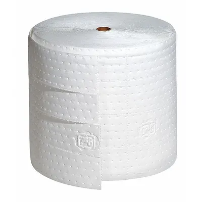 PIG Sorbent Roll: 15 in x 150 ft, Polypropylene, White - Sorbent Rolls
