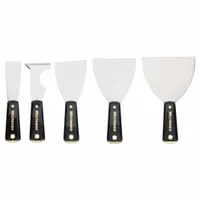 WESTWARD Putty Knife/Painters Tool Set: 5 Pieces, Bld. Mat. Carbon Steel, Hdl. Mat. Plastic