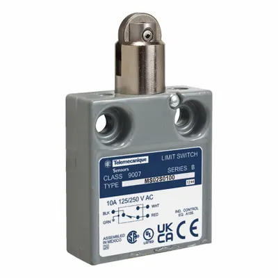 TELEMECANIQUE SENSORS 9007MS02S0100 Top-Mount Roller-Plunger Limit Switch - Top-Mount Roller-Plunger Limit Switches