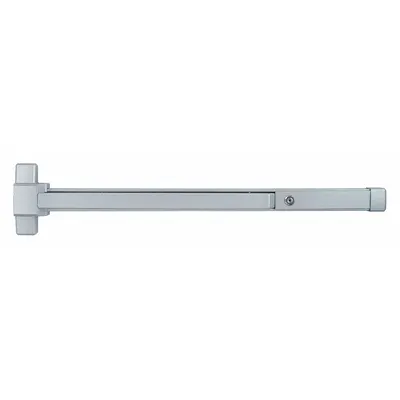 DORMAKABA QED31148689 Mechanical Exit Device, ADA Compliant, Gray Aluminum - Push-to-Exit Panic Bars