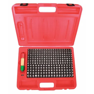STARRETT Pin Gauge Set: Go (Plus), 0.251 in to 0.5 in, 0.001 in Dia Increment - Go (Plus) Pin Gauge Sets - Uncoated Tool Steel