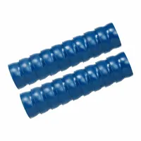 These LOC-LINE hose segments are 2-1/2 inches in diameter and 2 feet long, supplied in an 18-pack for a total of 36 feet. The segments connect to form custom-length vacuum lines for chip and dust evacuation in industrial machining, woodworking, and material handling systems