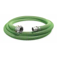 Water Suction and Discharge Hose: 3 in Hose Inside Dia., 43 psi, Black/Green, 10 ft Hose Lg (MPN GH300-10CE-G)