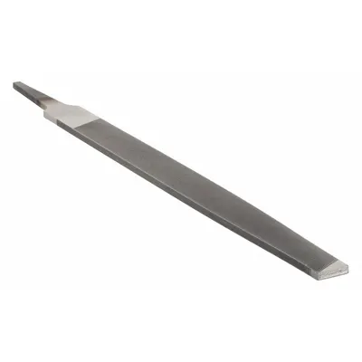 NICHOLSON Machinists File: Rectangular, Bastard Cut, 8 in Lg without Tang, 3/4 in Wd - Tapered Single-Cut Rectangular Files