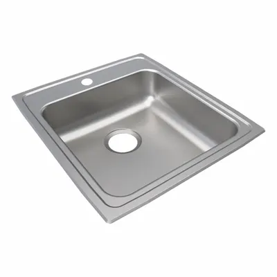 JUST MANUFACTURING One-Bowl Counter-Mounted Kitchen & Bar Sink - One-Bowl Counter-Mounted Kitchen & Bar Sinks without Faucets