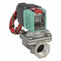 REDHAT Solenoid Valve: 2-Way, Normally Closed, 3/4 in Pipe Size, 100 to 240V AC/DC, Watertight (MPN 8210P088)