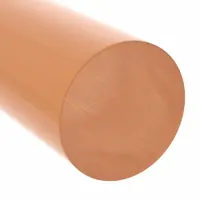 PEI Rod: 1 in Dia, 8 ft Lg, Opaque, Amber, 17,000 psi Tensile Strength, 0.5 ft-lb/in, -20°F to 340°F