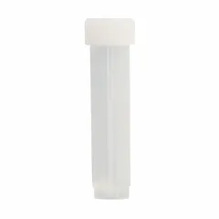 APPROVED VENDOR 10 mL Polypropylene Transport Vial with Cap, Natural, 17 mm Neck, Self-Standing, Round Bottom, External Thread