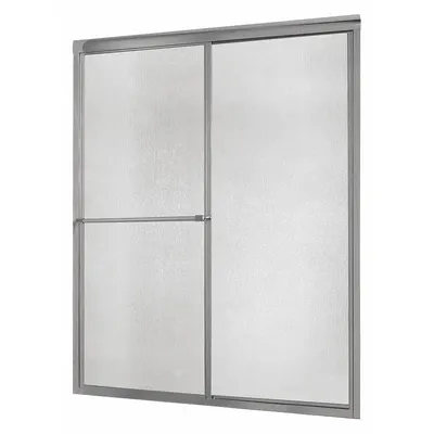 FOREMOST Shower Door: 56 in Min. Door Wd, 60 in Max. Door Wd, 70 in Overall Ht - Double-Sliding Shower Doors