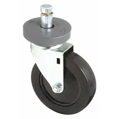 Steel stem caster designed to add mobility to wire shelving units. Allows shelving to be moved for cleaning, reconfiguration, or access in storage environments. Part number 5M.