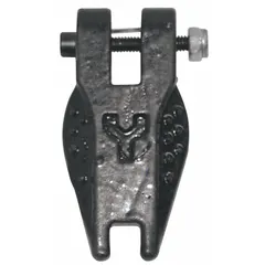 This latch assembly is a replacement component for CM Series 656 lever chain hoists with a 4,000 lb load capacity. It includes the latch only and is used to secure the hook opening, preventing loads from dislodging during lifting operations.