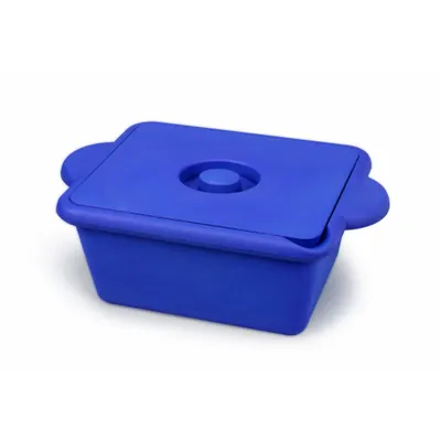 HEATHROW SCIENTIFIC Ice Bucket with Lid: 4 L Capacity, Rectangular, Polyurethane, Blue - Ice Buckets & Pans
