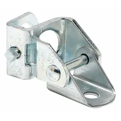 This rigid seismic bracing component is constructed from steel with a plain finish. It measures 6 inches in length and 1 5/8 inches in width, designed for a pipe or rod diameter of 1 inch. Used to restrain piping and prevent lateral movement during seismic events, it is suitable for commercial and industrial facilities requiring seismic code compliance.