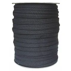 Polyester dynamic rope with hollow braid construction, 3/4 in diameter, and 2,120 lb working load limit. Used for rigging and climbing applications requiring load absorption and flexibility.