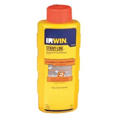 This 8 oz container of semi-permanent marking chalk in high-visibility orange is designed for layout and alignment tasks on rough or dark surfaces. The flip-top cap allows easy dispensing and storage. Suitable for construction, carpentry, and industrial marking applications where clear, long-lasting lines are required.