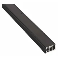 This 4 ft adjustable door perimeter seal is made of black EPDM with an overall width of 1 1/2 in. It is designed for screw-in mounting to seal gaps around doors, helping to block drafts, dust, and moisture. Suitable for interior or exterior applications