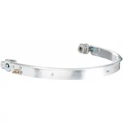 Aluminum over-visor frame designed for use with the 3M M Series Helmet. Provides a mounting point for visors to protect the face and eyes in industrial environments such as machining, welding, and material handling.