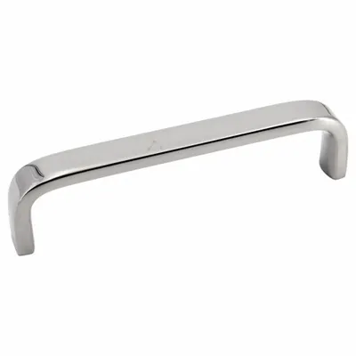 SUGATSUNE Pull Handle: Threaded Holes, Stainless Steel, Silver, M3 Screw Size - Standard Pull Handles