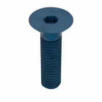 Socket Flat Head Screw: M3x0.50 Thread Size, 12 mm Lg, Flat, Blue Phosphate, Alloy Steel, 25 PK (MPN UST185126)