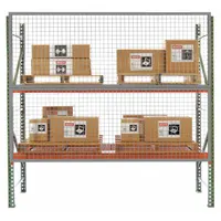 HUSKY RACK & WIRE Aisle Guard: 96 in x 1 in x 60 in, 8 ga, Steel, Powder Coated, Gray (MPN RGW0805)