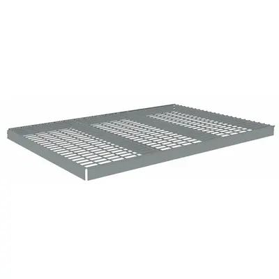 TENNSCO Shelf: 72 in x 48 in, 1,750 lb Load Capacity, Steel, 5 ga Decking, Gray - Wire Decking Shelf Kits for Boltless Shelving