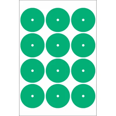 ACCUFORMNMC Gauge Marking Labels: Green, Polyester