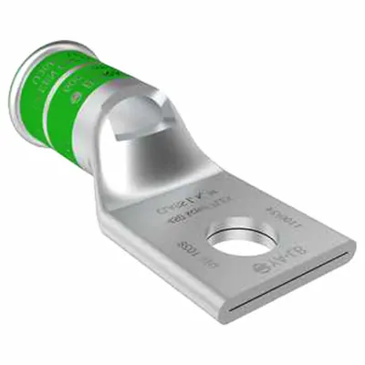 BURNDY Compression Lug: 5/8 in Stud Size, 500 kcmil – 600 kcmil For Wire Sizes - One-Hole Compression Lugs