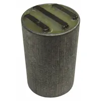 This cylindrical ceramic magnet is encased and features a 3-pole design. With a thickness of 1 inch and an outside diameter of 5/8 inch, it provides a maximum pull force of 9.6 lbf. Typical applications include holding, positioning, or retrieving ferrous parts in industrial settings such as fixturing, magnetic separation, or part handling