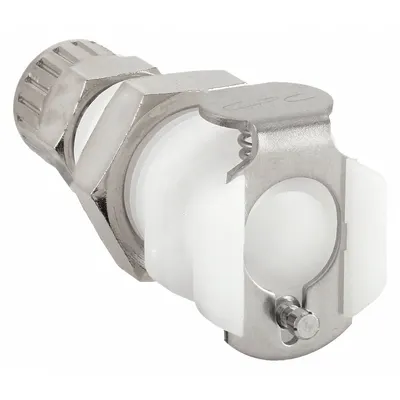 COLDER Quick Connection Coupling: Straight, 5/32 in ID x 1/4 in OD Size - Acetal Quick-Disconnect Tube Fittings