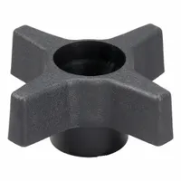INNOVATIVE COMPONENTS Hand Knob: 4 Point, Plastic, 3/8" Thread, 2.46 in Dia (MPN GNH3-HEX4P7----)