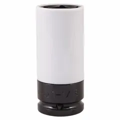 SAE 6-point non-marring drive socket with 1/2 in drive and 1-1/16 in socket size. Chrome finish. Used for fastening and loosening hex fasteners in automotive and industrial applications where marring of fastener heads is a concern.
